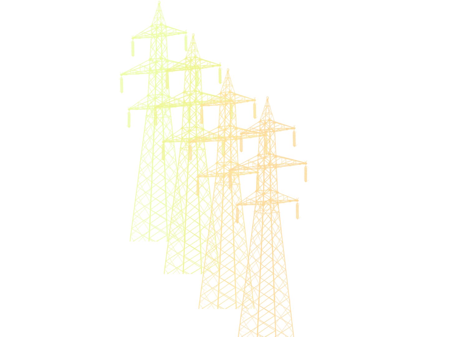 High-voltage transmission towers