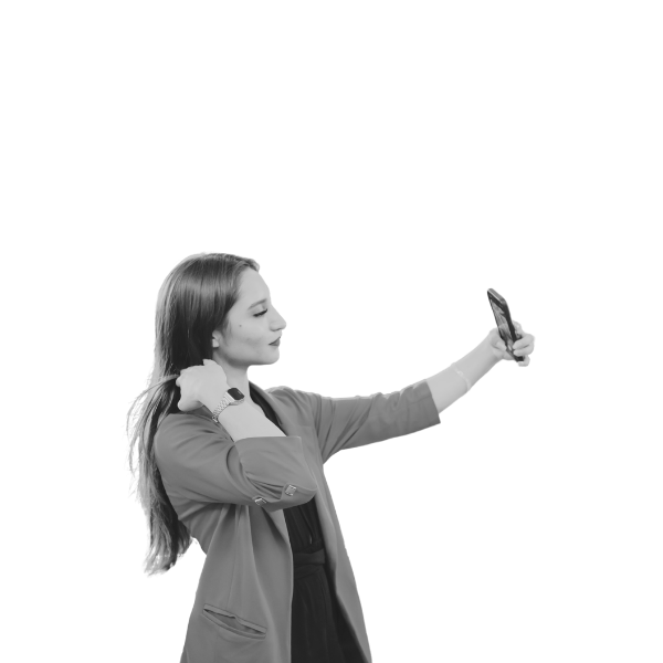Woman taking a selfie
