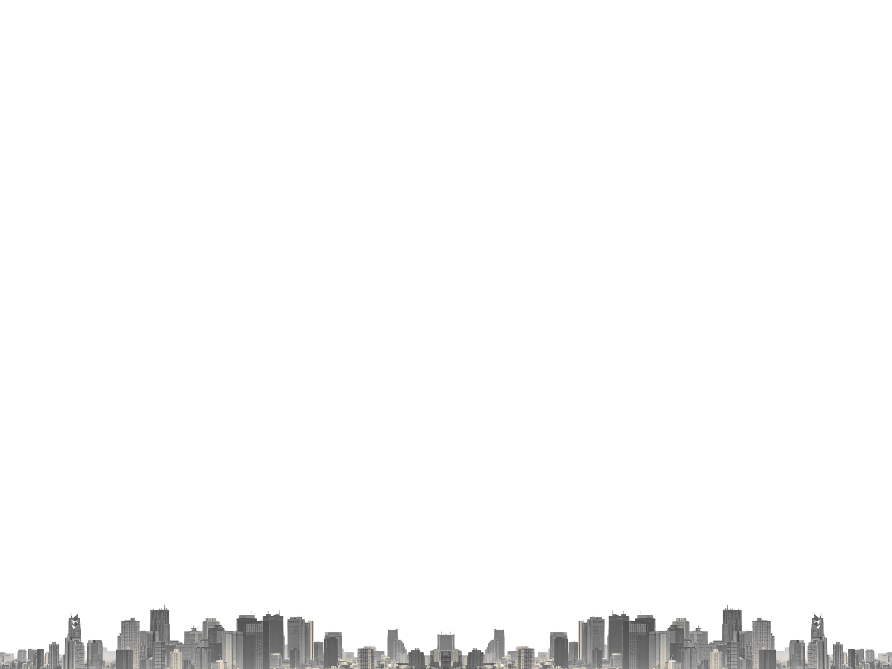City skyline silhouette